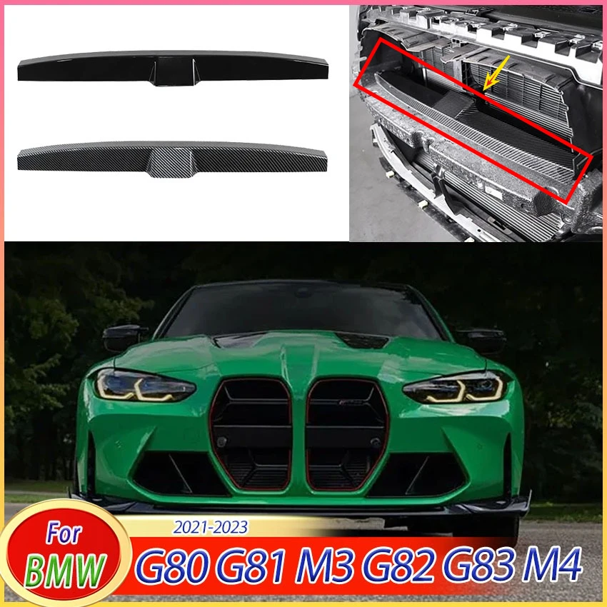 Car Anti-collision Buffer Guard Plate For BMW G80 G81 M3 G82 G83 M4 2021-2023 Front Bumper Grille Crash Foam Cover Trim Body Kit