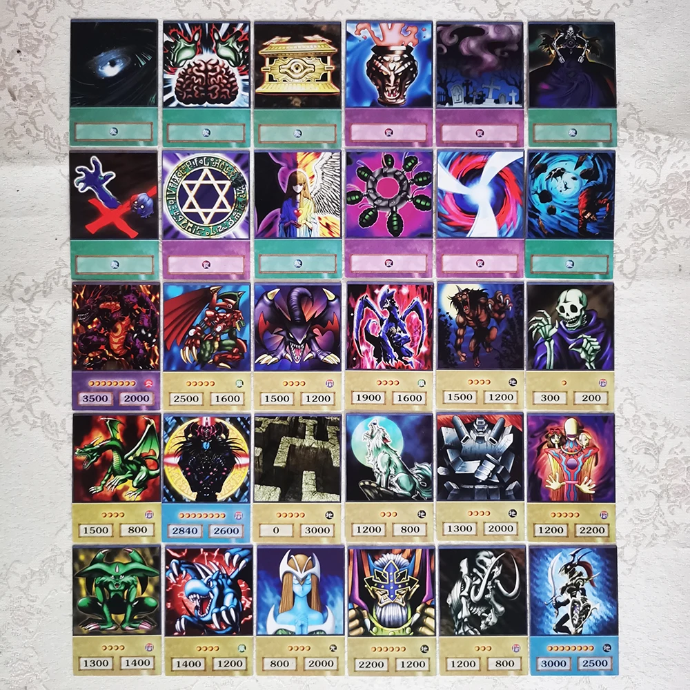 Yu-Gi-Oh Anime Cards Blue Eyes Dark Magician  Exodia Obelisk Slifer Ra Yugioh DM 100pcs DIY Card Kids Christmas Gift