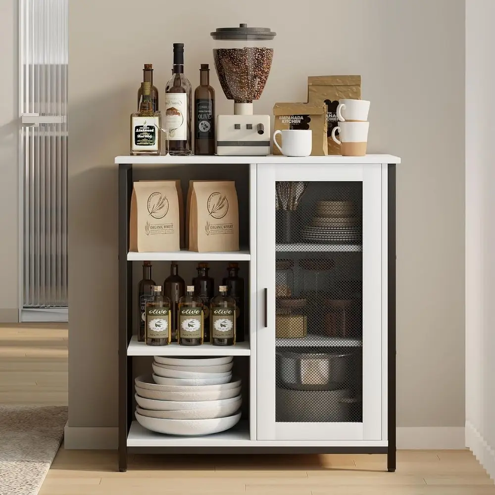 

Mini Coee Bar Cabinet with Storage, 27.5'' Small Kitchen Bar Table, Cute Bar Cabinet or Tea, Buet Sideboard Cabinet or Dining Ro