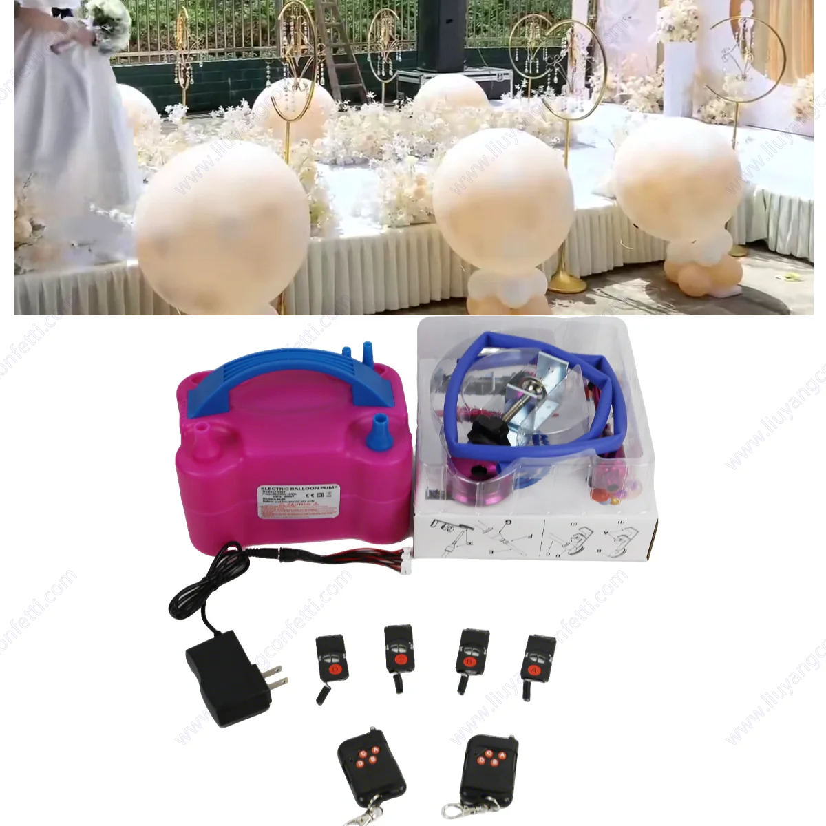 Remote Control Balloon Blast Machine Ci9 Stuffing Machine Bride Wedding Decoration Halloween Marriage First Dance Party Ceremony - Image 5