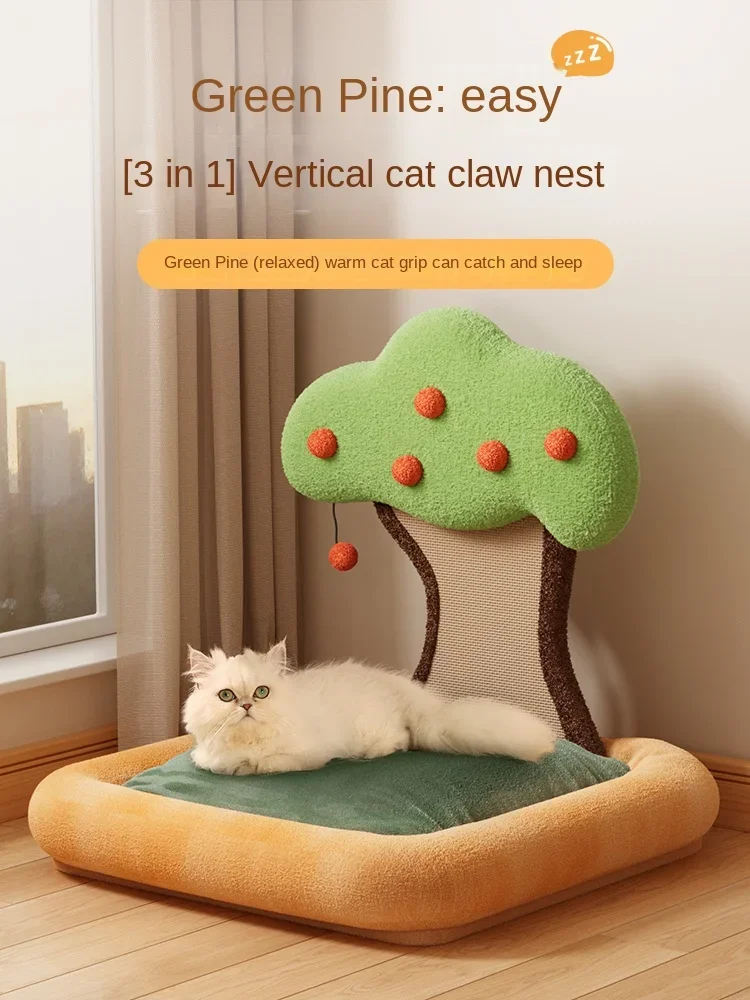 Persimmon  nest sisal hemp cat scratch board integrated cat scratch nest winter warm cat general pet mattress