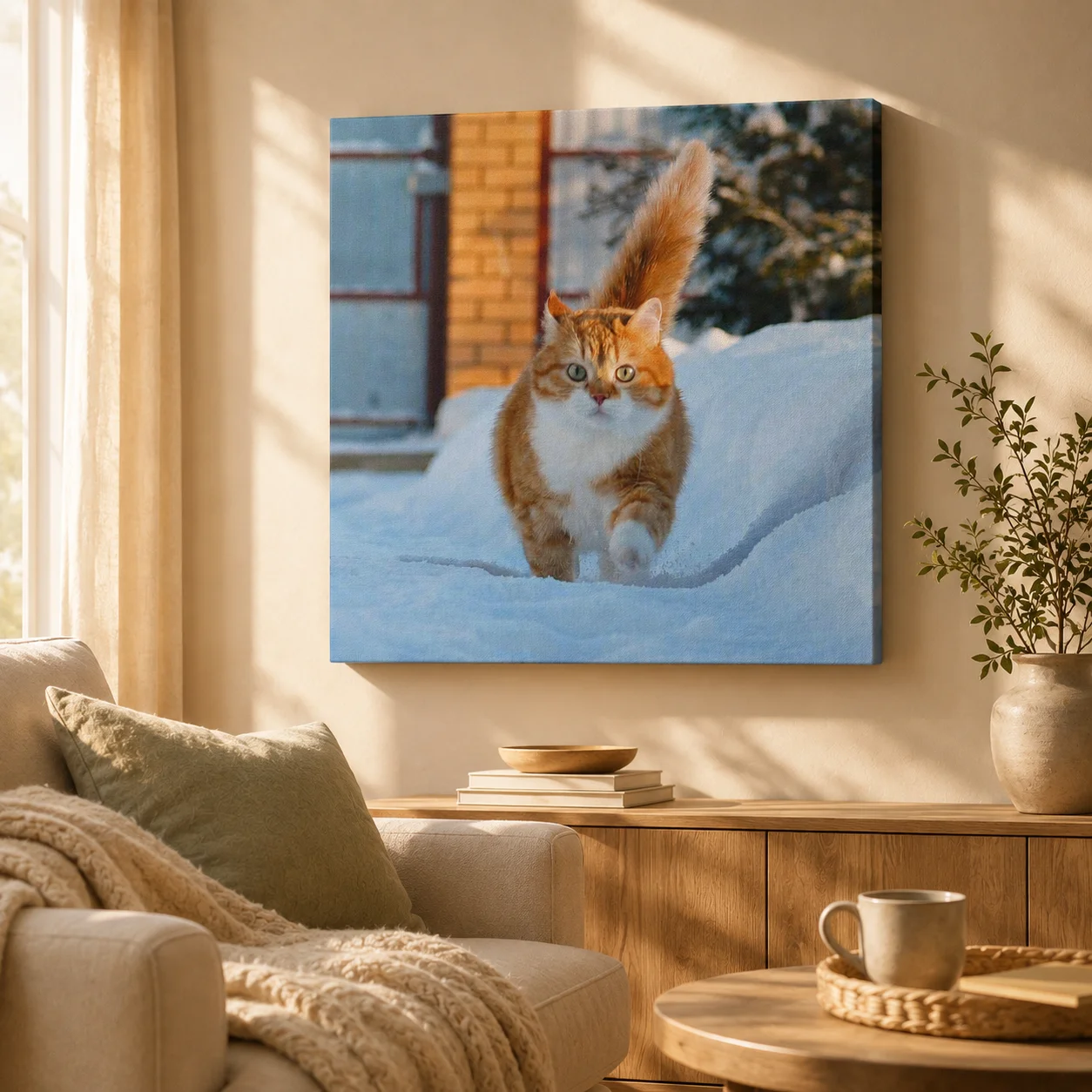 Custom Canvas Prints Photo Poster - Personalized Wall Art Decor for Family Life Pet Anime Birthdays Weddings Scenery