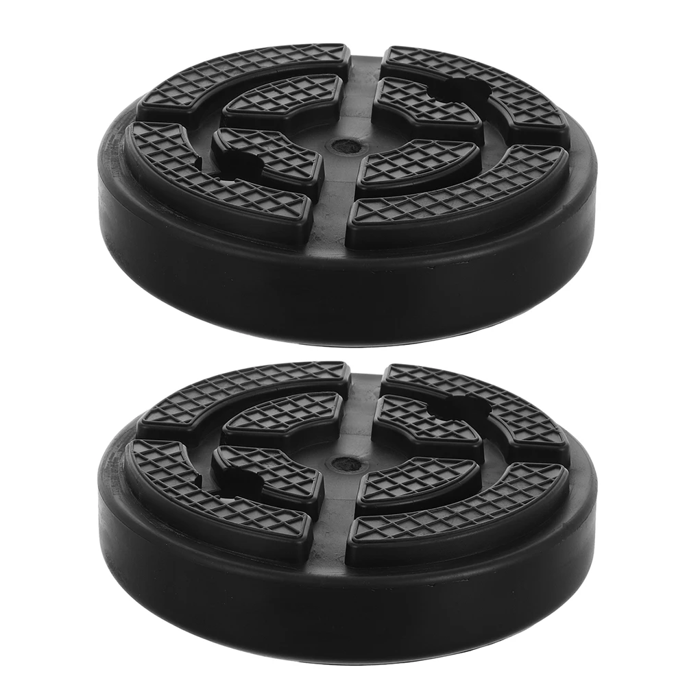 

2 PCS Lift Rubber Pad Automotive Pads Car Jack Floor Mat Support Block Adapter for Cars Black