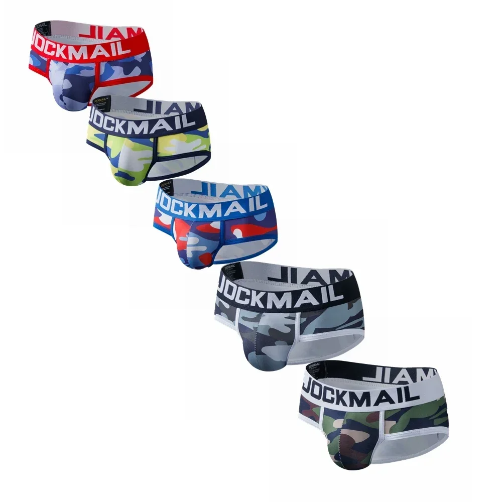 

JOCKMAIL 5 Value Package/Lot print Camouflage Mens Underwear Briefs calzoncillos hombre slips Cueca Gay Underwear Male Panties