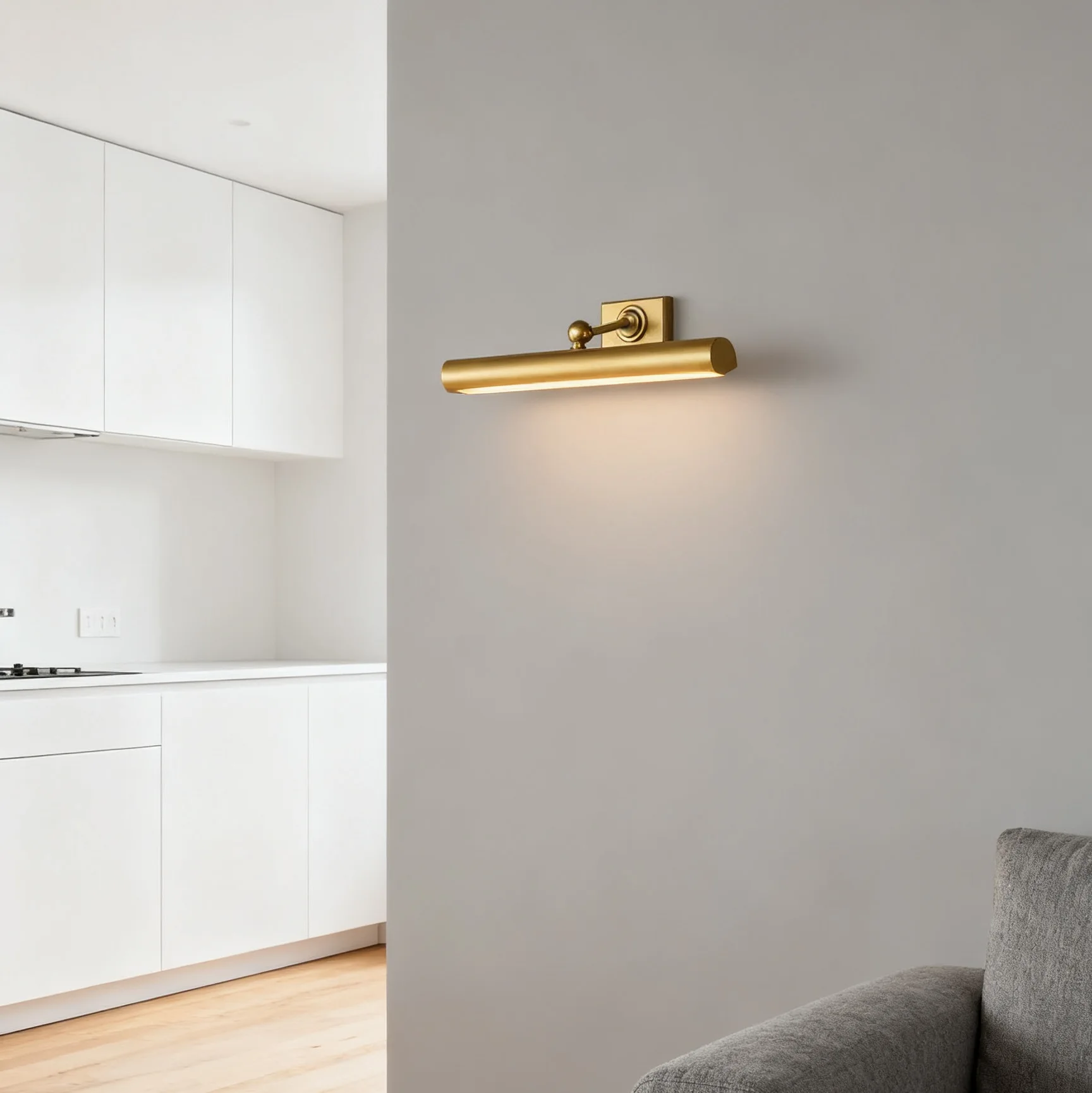 Full Copper Wall lamp Adjustable long strip Mirror Front Lamp Corridor Dining Bookcase Mural Light Living Room beside lamp