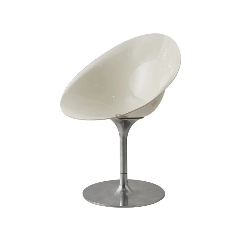 Acrylic chair creative leisure swivel chair Nordic coffee shop transparent dining negotiation