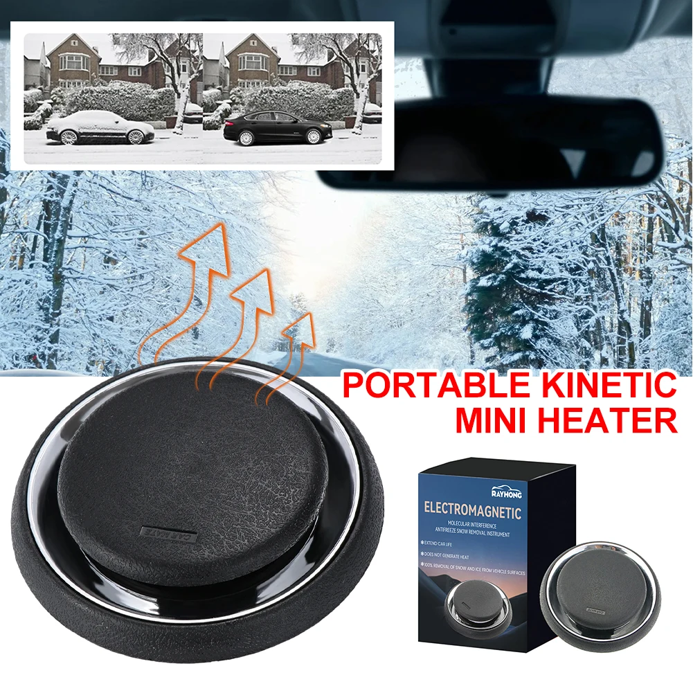 Electromagnetic Ice Melting Device Antifreeze Solar Snow Removal Portable Molecular Deicing Instrument Winter Car Accessories