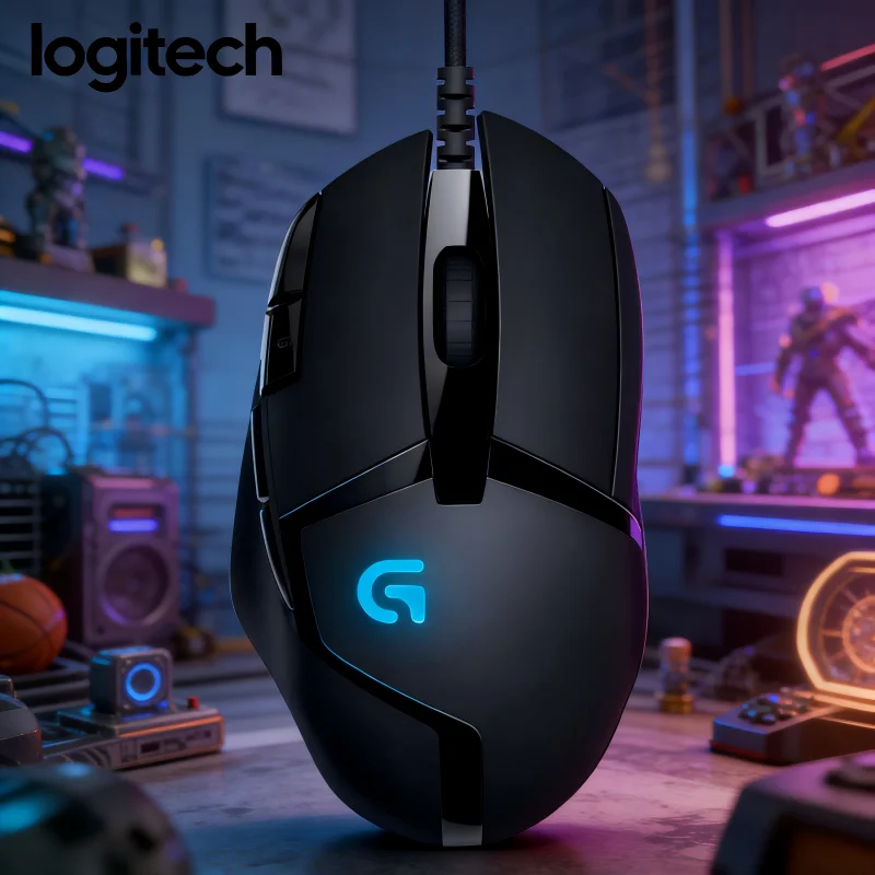 

LogitechG402 Wired Mouse with Long-Lasting Buttons,High Precision,Suitable for Office and Gaming,Ideal for Students and Home Use