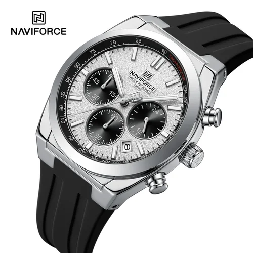 Imagen 1 del producto Reloj de Cuarzo NAVIFORCE para Hombre, Deportivo, de Lujo, con Pantalla de 24 Horas, Ventana de Fecha, Cronógrafo, Resistente al Agua, Regalo Masculino