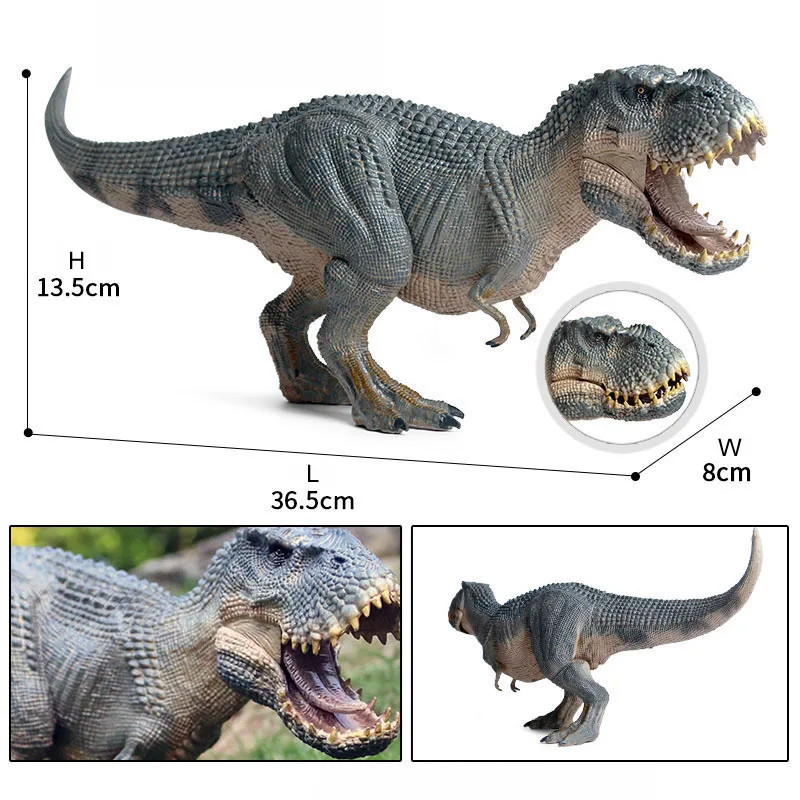 New Jurassic Dinosaur World Animal Model Carnotaurus Velociraptor Tyrannosaurus Toy Figures Collect Children\'s Educational Toys