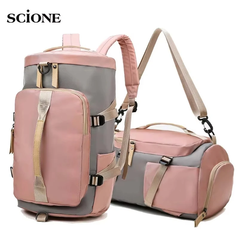 Women Fashionable Backpack Outdoor Sports  Gym Bag  Fitness Bags Large Space Multifunctional Travelling Handbag for Outing