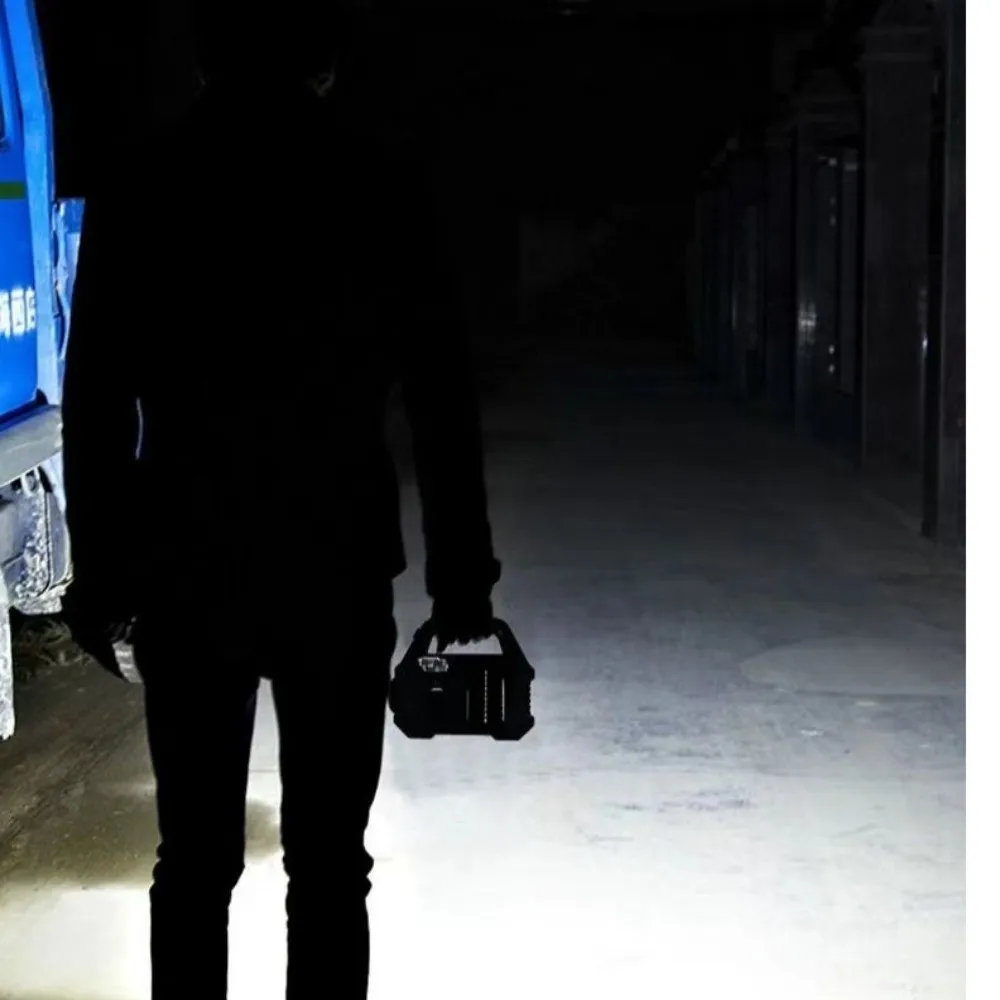 

Zoomable Solar Searchlight COB Technology 6 Lighting Modes Camping Work Light Waterproof Solar Charging Handheld Flashlight