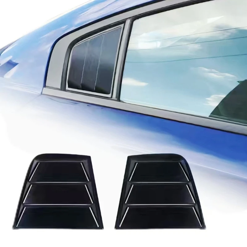 ABS Material Side Window Louvers Ventilated Side Covers for Post 2011 Car Models Boosts Appearance & Functionality