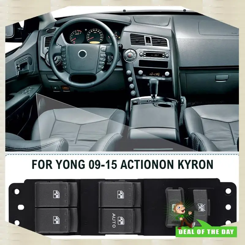 Consegna in 24 ore RHD AUTO Finestra Interruttore Pulsante di Controllo 8582009110HCH Per Ssang Yong Actyon Kyron 09- 15 Master Finestra Regolatore