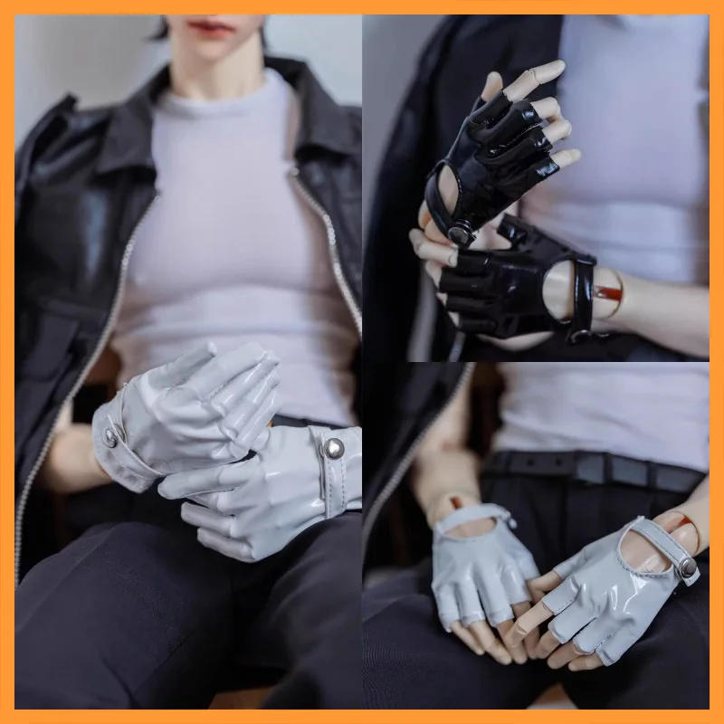 

В наличии, масштаб 1/4, красивые высококачественные однотонные кожаные перчатки, подходят для ID75, 4 очка, BJD, экшн-фигурка, модель игрушки для фанатов, сделай сам