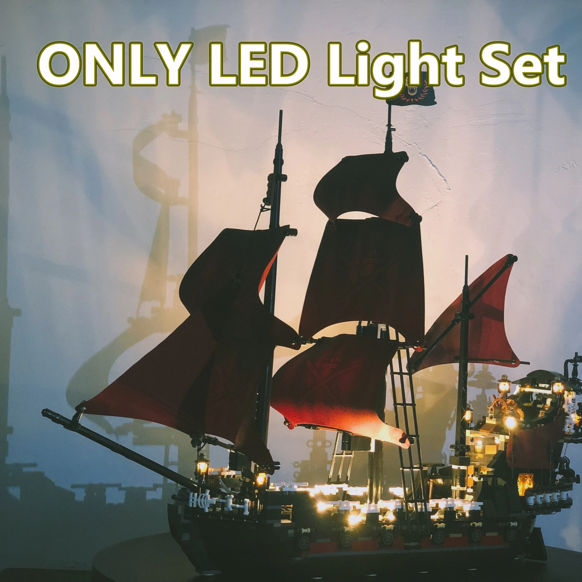 IN STOCK LED Light For Compatible With LEGO 4195 16009 Pirates Ship Boat Queen Anne\'s Revenge Building Bricks Accessory Toys