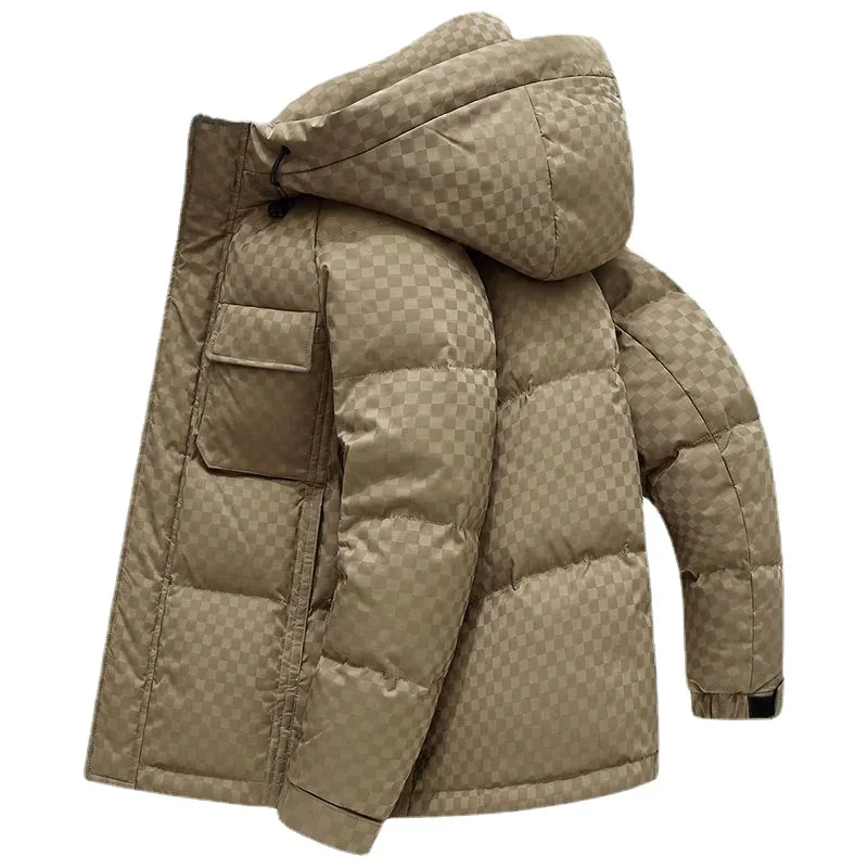 Fashion New Men Down Jacket Winter Coat Male Thick Warm Casual Parkas Hooded Outwear Coldproof Overcoat