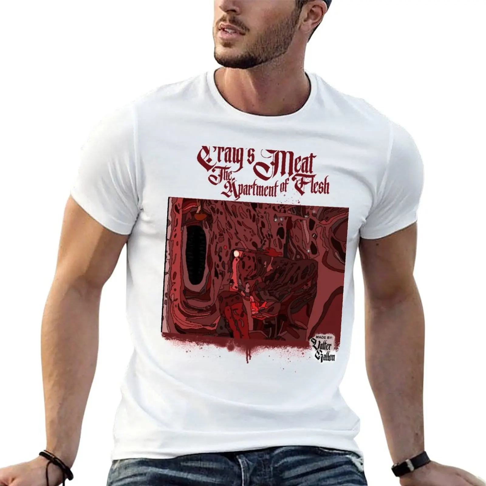 Craig’s Meat, The Apartment of Flesh T-Shirt shirts graphic quick drying black t-shirts for men