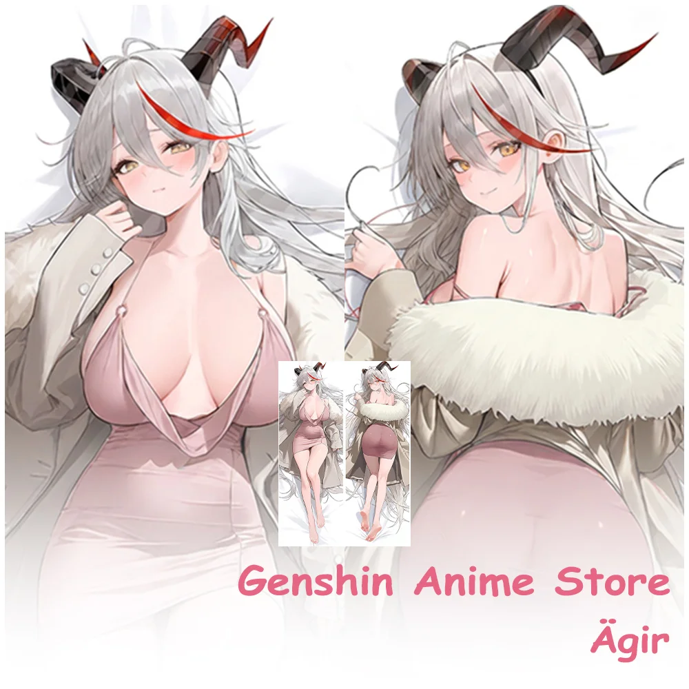 Cartoon Azur Lane Agir Fullbody Dakimakura Abdeckung Cosplay Requisiten Anime Doppelseitig Bedruckte Otaku Kissen Kissenbezüge