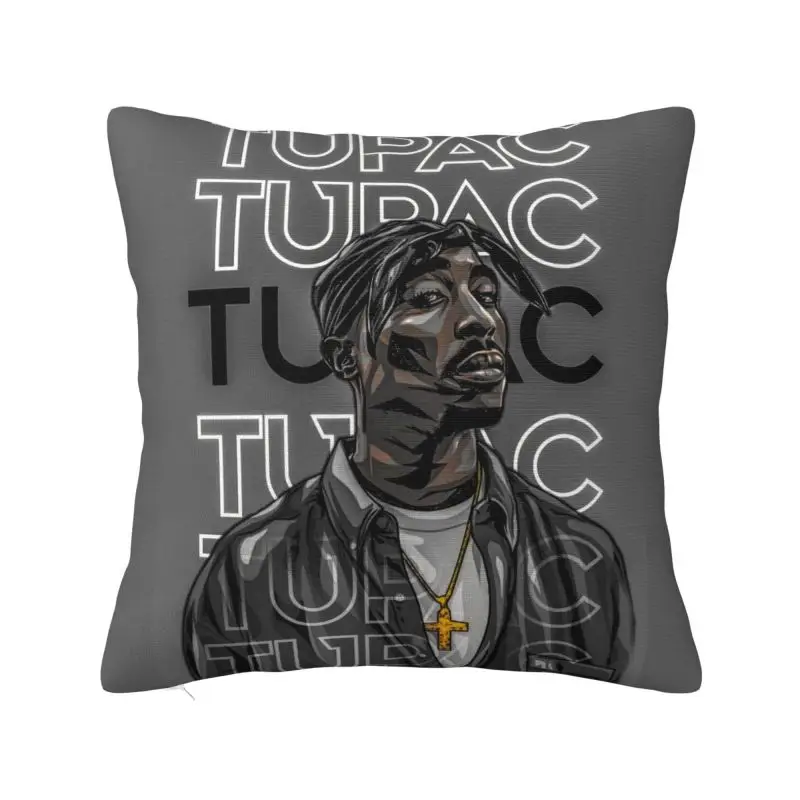 

Пользовательский рэпер Тупак 2P-PAC чехол для подушки в стиле хип-хоп украшение 3D печать наволочка для дивана двусторонняя