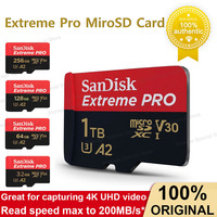 Extreme Pro Flash 128GB Card Micro SD Card SDXC UHS-I 512GB 256GB 64GB U3 V30 TF Card Memory  Adapter for Camera DJI