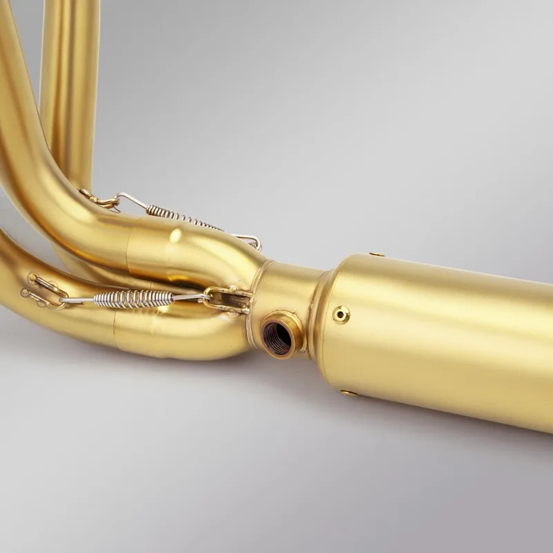 Full Size Custom Motorcycle Exhaust PipeMotorcycle Chunfeng 675SR-R Full-section Exhaust Pipe 675SR Stainless Steel Front And Ta