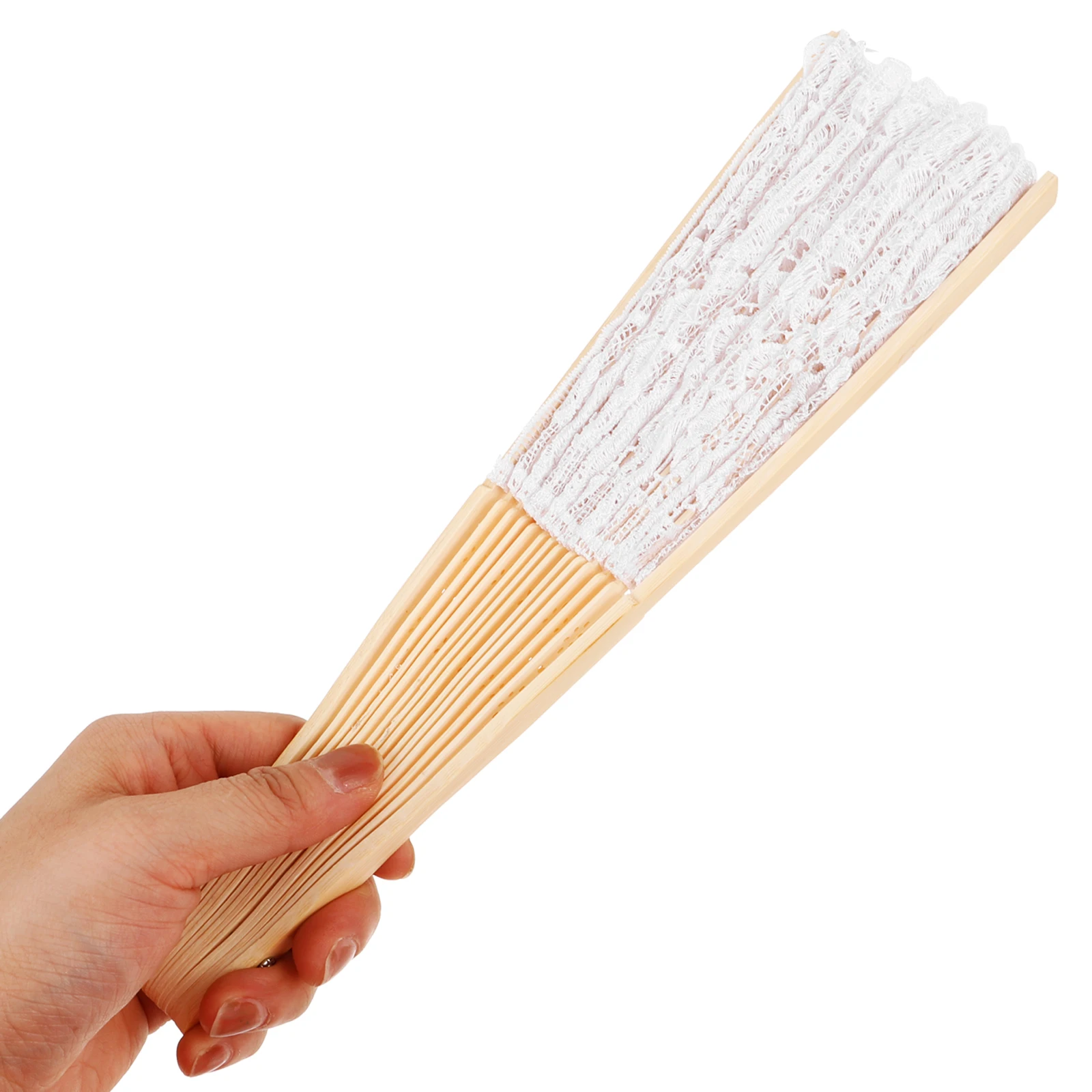 

Lace Fan Glove Set Kit Party Bridesmaid Pink Birthday Women Suit Bamboo Hand Dance Fans for Foldable Folding Clothing