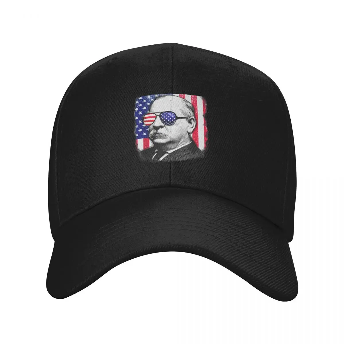 Grover Cleveland US flag TShirt 4th of July Baseball Cap Uv Protection Solar Hat hats on offer Women Caps Men's