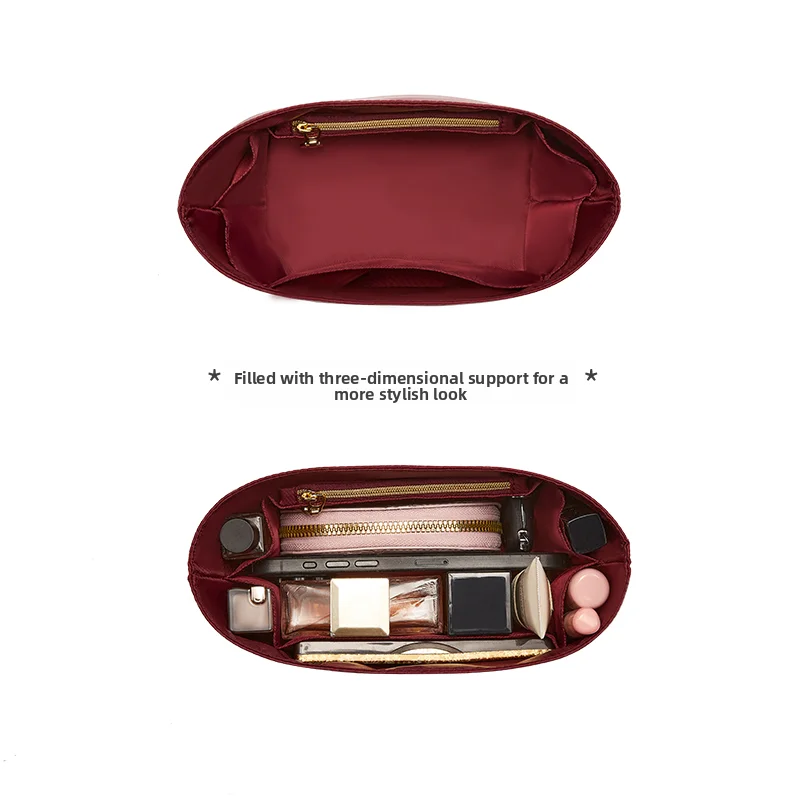 إدراج منظم الحقائب للجميع في مادة النايلون BB، حقيبة متينة تدعم ملحقات حقيبة التعديل الداخلية للتخزين