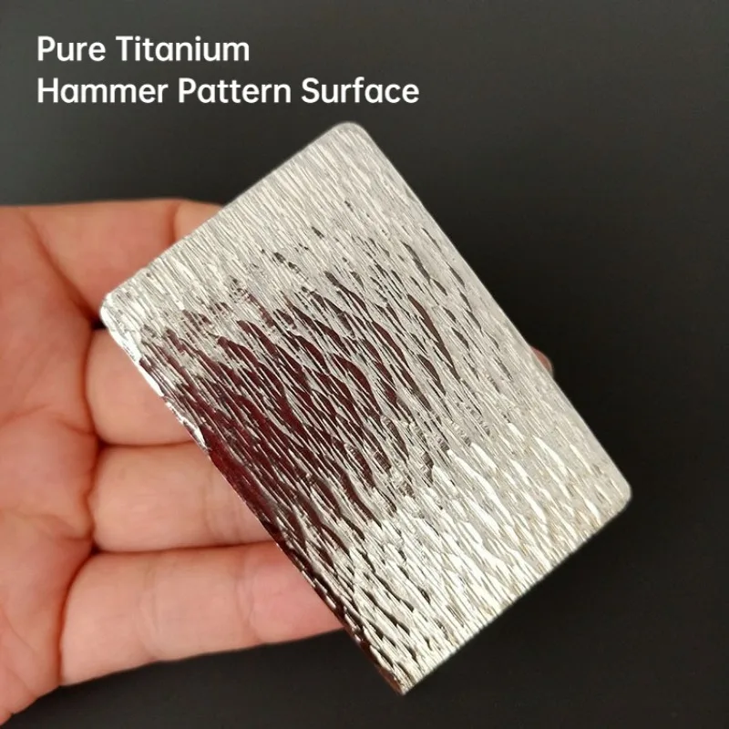 35/38mm Pure Titanium Hammer Pattern Plate Buckle Belt Clasp Head Rustproof Men's Business Suit Casual Pants Smooth Belt Buckle