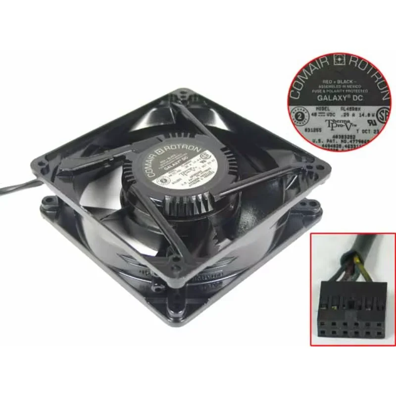

GL48R0X DC 48V 0.29A 127x127x38mm 4-Wire Server Cooling Fan