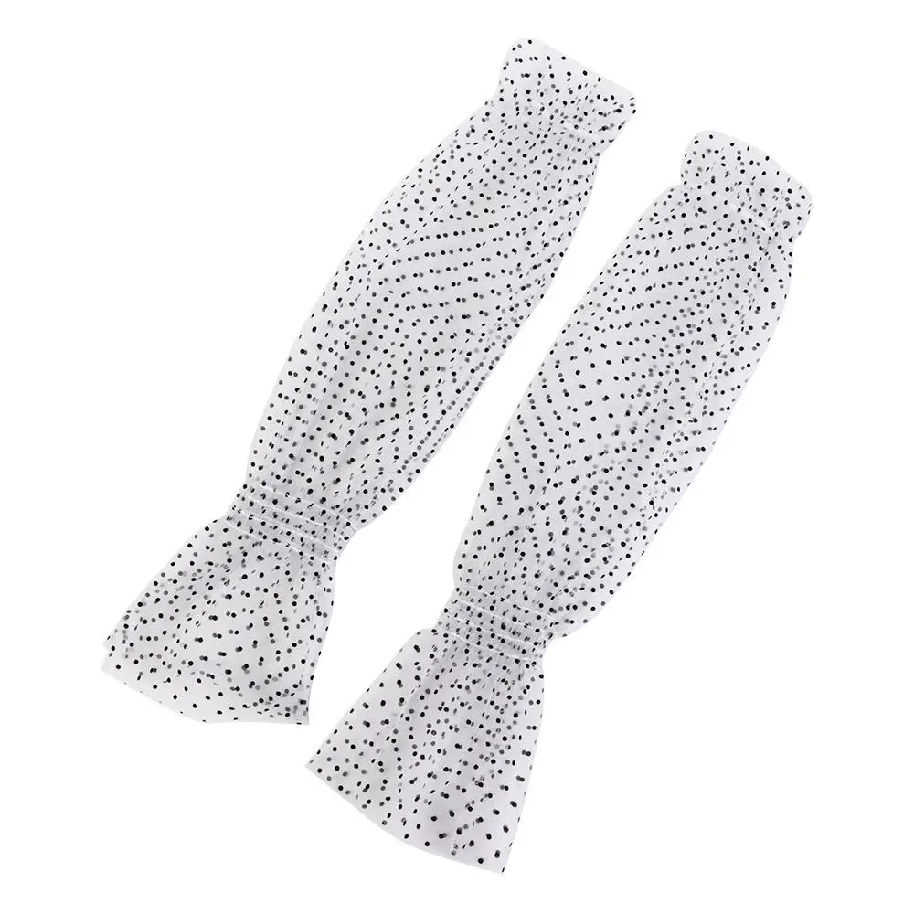 قفاز القيادة، قفازات موجة نقطة شفافة، أكمام من الحرير الجليدي، أكمام واقية من الشمس، غطاء للحماية من الشمس، تدفئة الذراع من الدانتيل