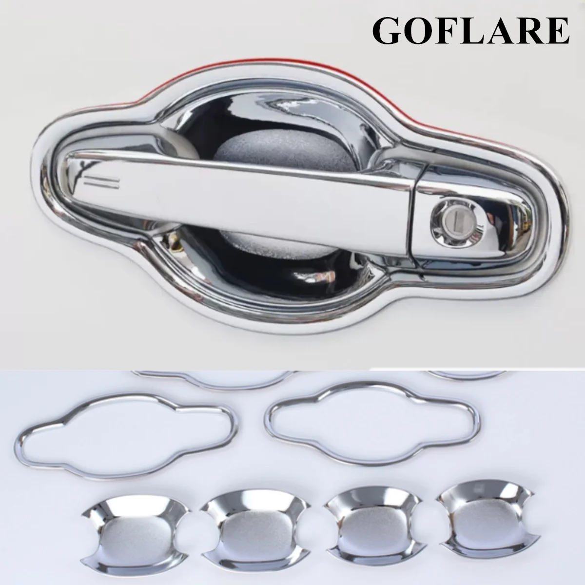 chrome car door handle bowl cover trim panel for Toyota Alphard Vellfire 30 ANH30 2015 2016 2017 2018 2019 2022 car accessories