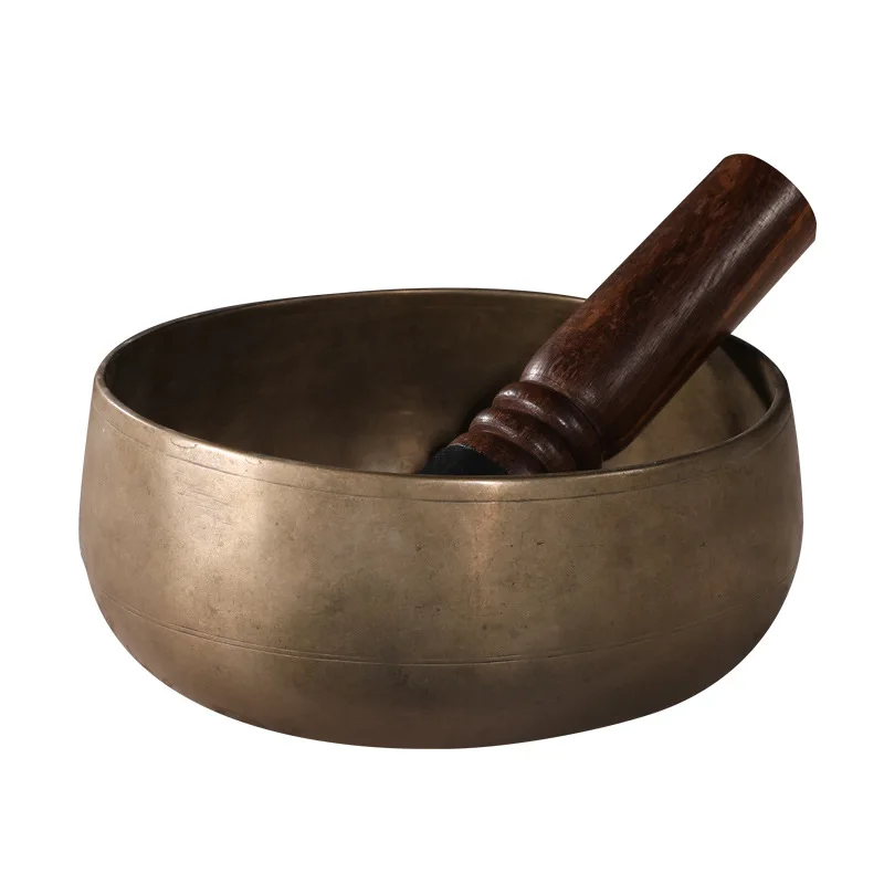 

Yoga meditation soothing meditation retro copper exhausted Buddha sound bowl bronze bowl ornament