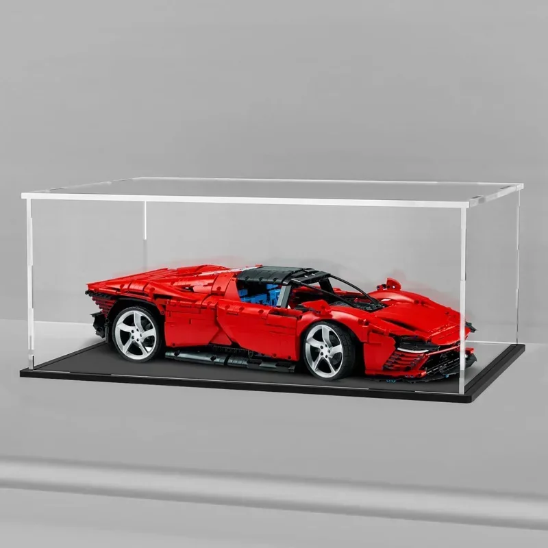 Display Box Transparent Acrylic Dustproof Showcase Storage Box Organizer For Displaying Car Model Cosmetics Jewelry Collectible