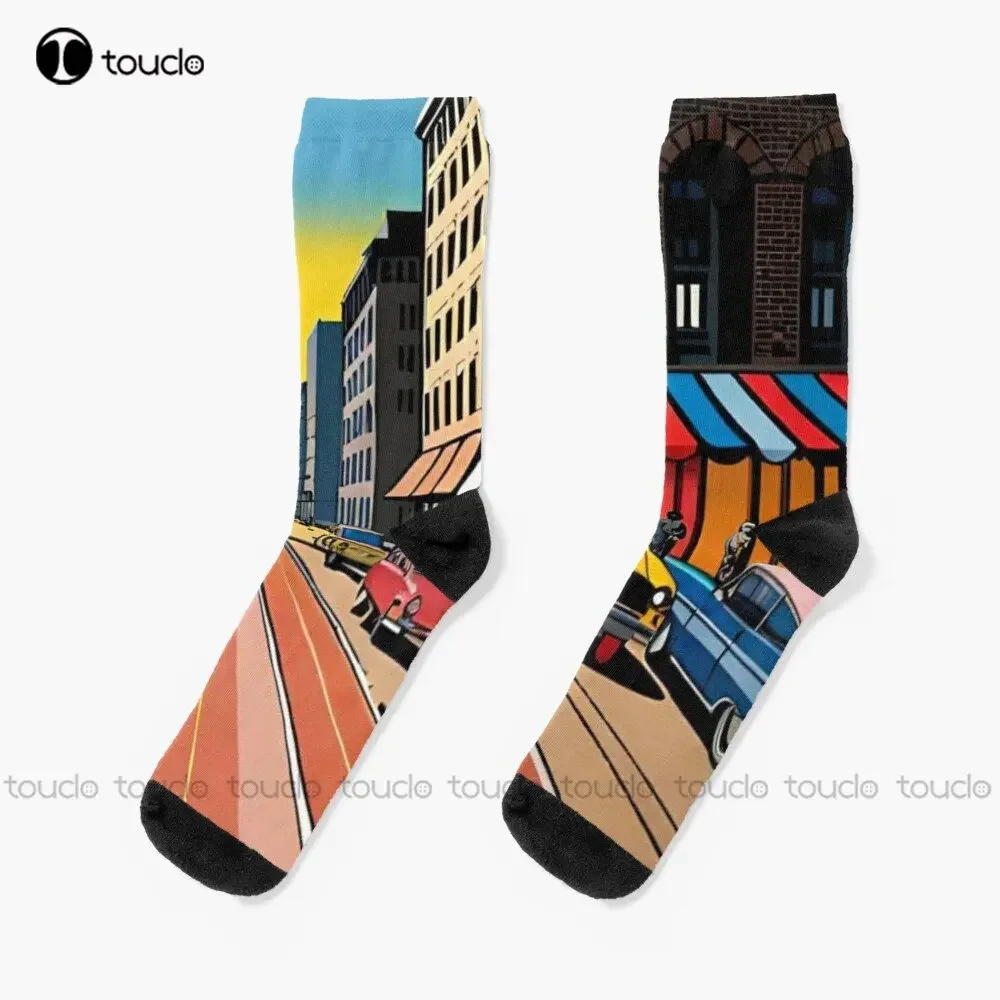 Hiroshi Nagai Plan Socks Cotton Socks For Men 360° Digital Printing Personalized Custom Unisex Adult Teen Youth Socks Streetwear