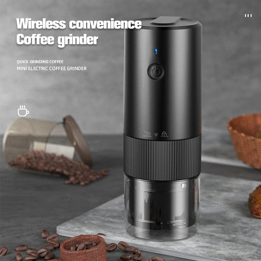 Cordless Electric Coffee Grinder Powerful Cafe Grass Nuts Herbs Grains Pepper Tobacco Spice Flour Coffee Beans Grinder Machine