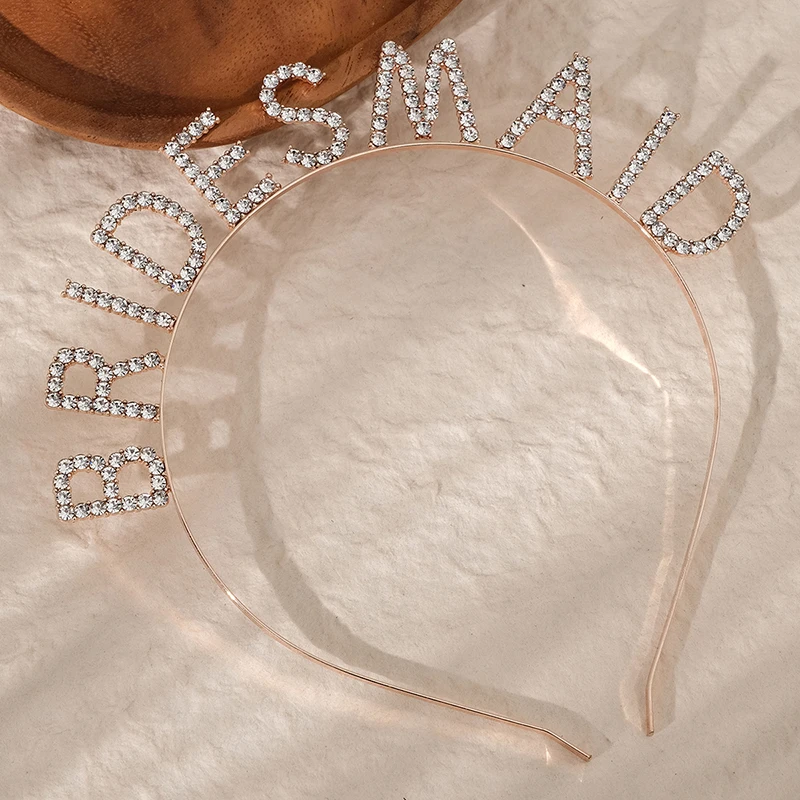 Braut Strass Alphabet Haar Hochzeit Fiesta Kopfschmuck für Frauen niedlichen Kinder Haarschmuck Haarschmuck Geburtstags geschenk – Detail 7