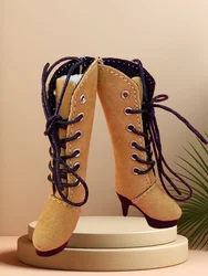 Tilda 2.5cm Mini Doll Boots for Blythe Dolls Toy,Cute High Heel Shoes for Azone Obitsu Licca Accessory for OB22 Toy Dolls Gift