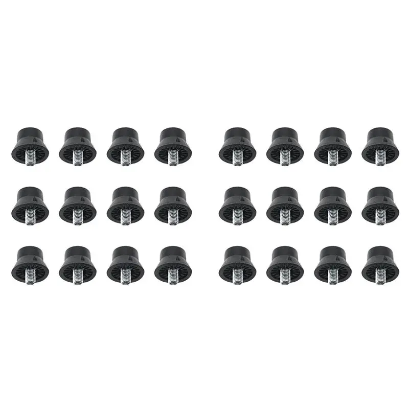 

AEF6-24 PCS Football Shoe Replacement Spikes 13Mm Durable Football Shoe Studs For 5MM Threaded Football Shoes