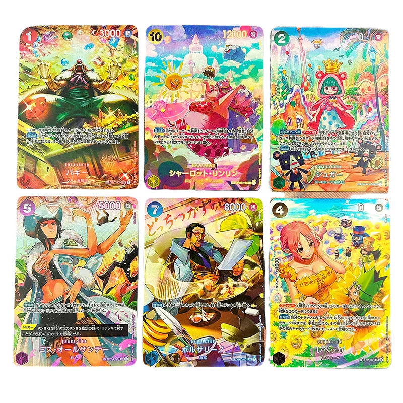 54pcs/set One Piece OP06 EB01 TCG OPCG Replica Japanese Version Zoro Reiju Luffy Sanji Nami Chopper Game Anime Collection Cards