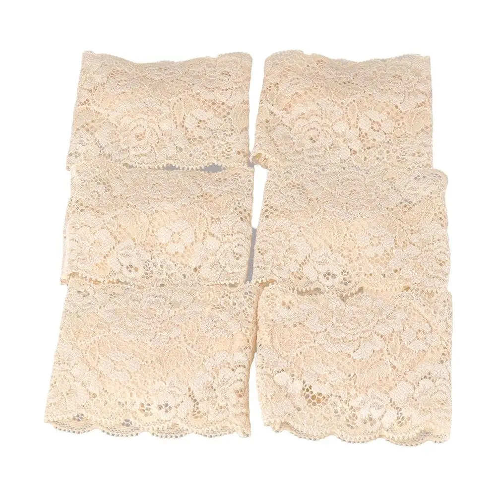 Short Forefoot Socks Elasticity Solid Color Cotton Lace Mesh Half Palm Insoles Foot Care Toe Separator Socks Five Finger Socks