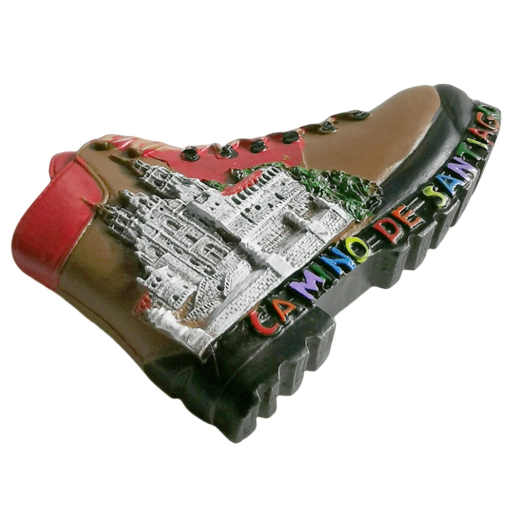 كامينو دي سانتياغو إسبانيا مغناطيس الثلاجة السفر تذكار الثلاجة الزخرفية المغناطيس رسمت باليد الحرفية المجموعة