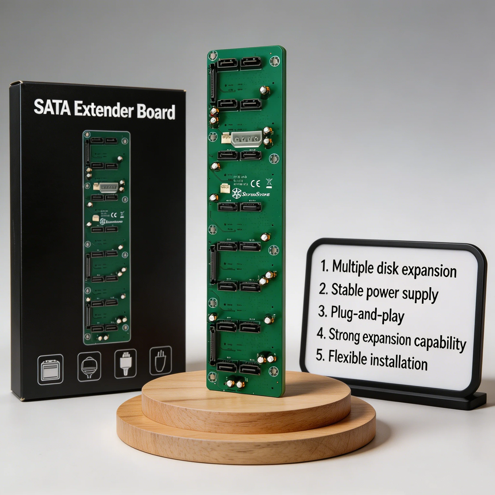 

Server Hard Drive Backplane 8 Bay SATA SAS Expander Circuit Board 2.5-inch SAS/SATA HDD/SSD Adapter Replacement Part C219