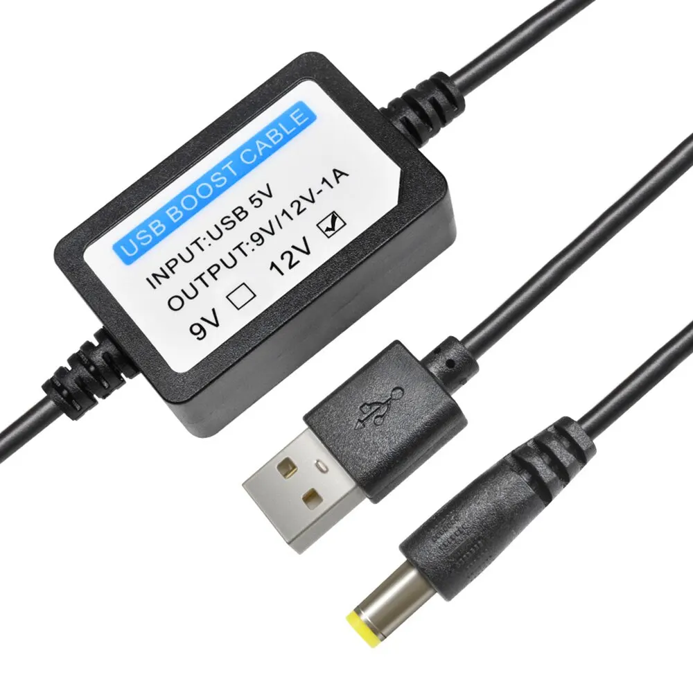 USB Charge Power Boost Cable DC 5V to 12V 1A Step UP Converter Adapter USB Cable with Boost Component