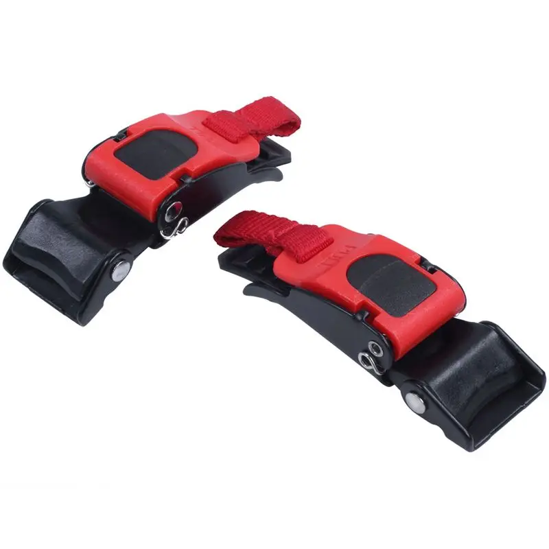 Stablize 30X Plastic Motorcycle Helmet Speed Clip Chin Strap Quick Release Pull Buckle New Black+Red