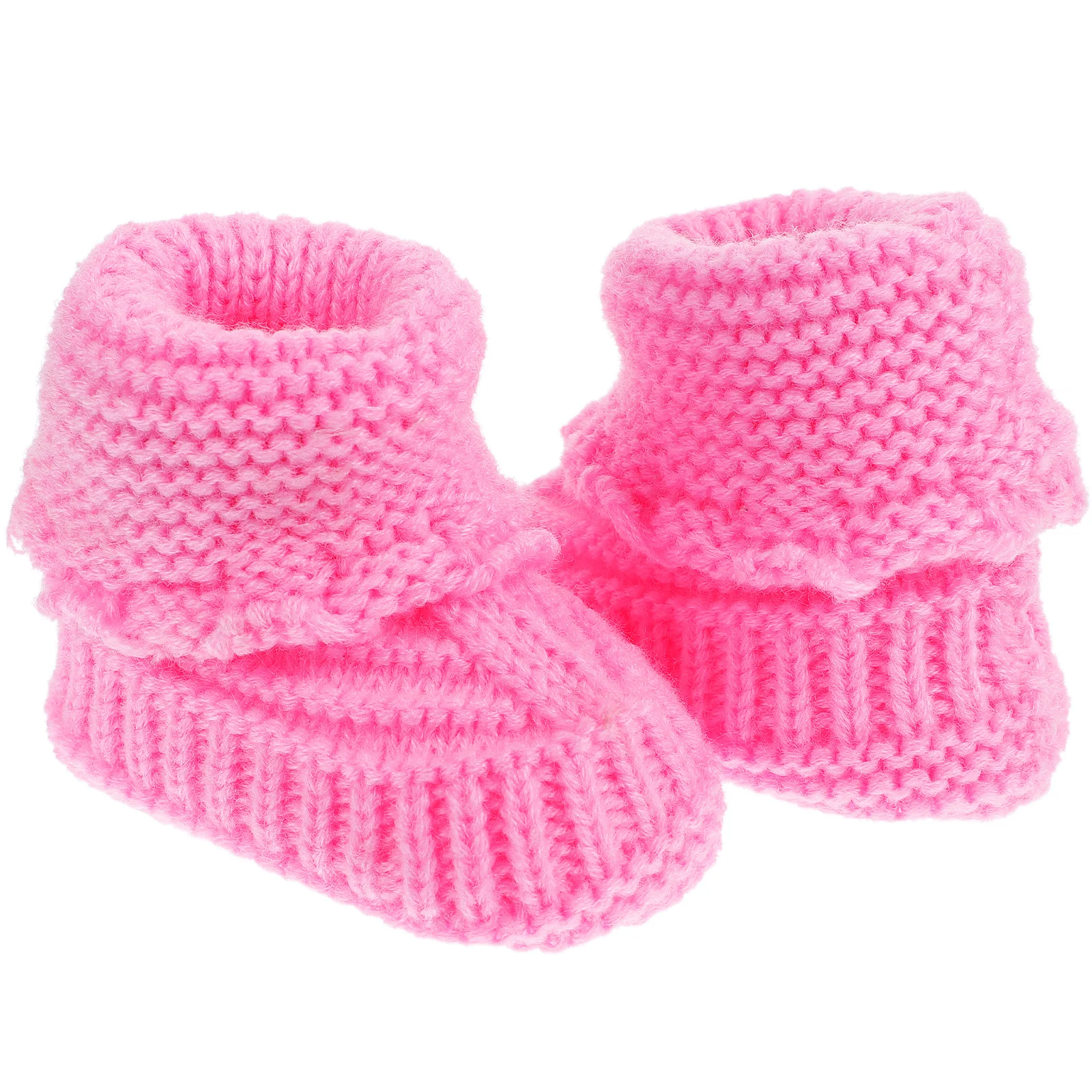 

to Weave Yarn Baby Girl Newborn Booties Crochet Shoes 5X7X10CM Toddler Winter Footwear For