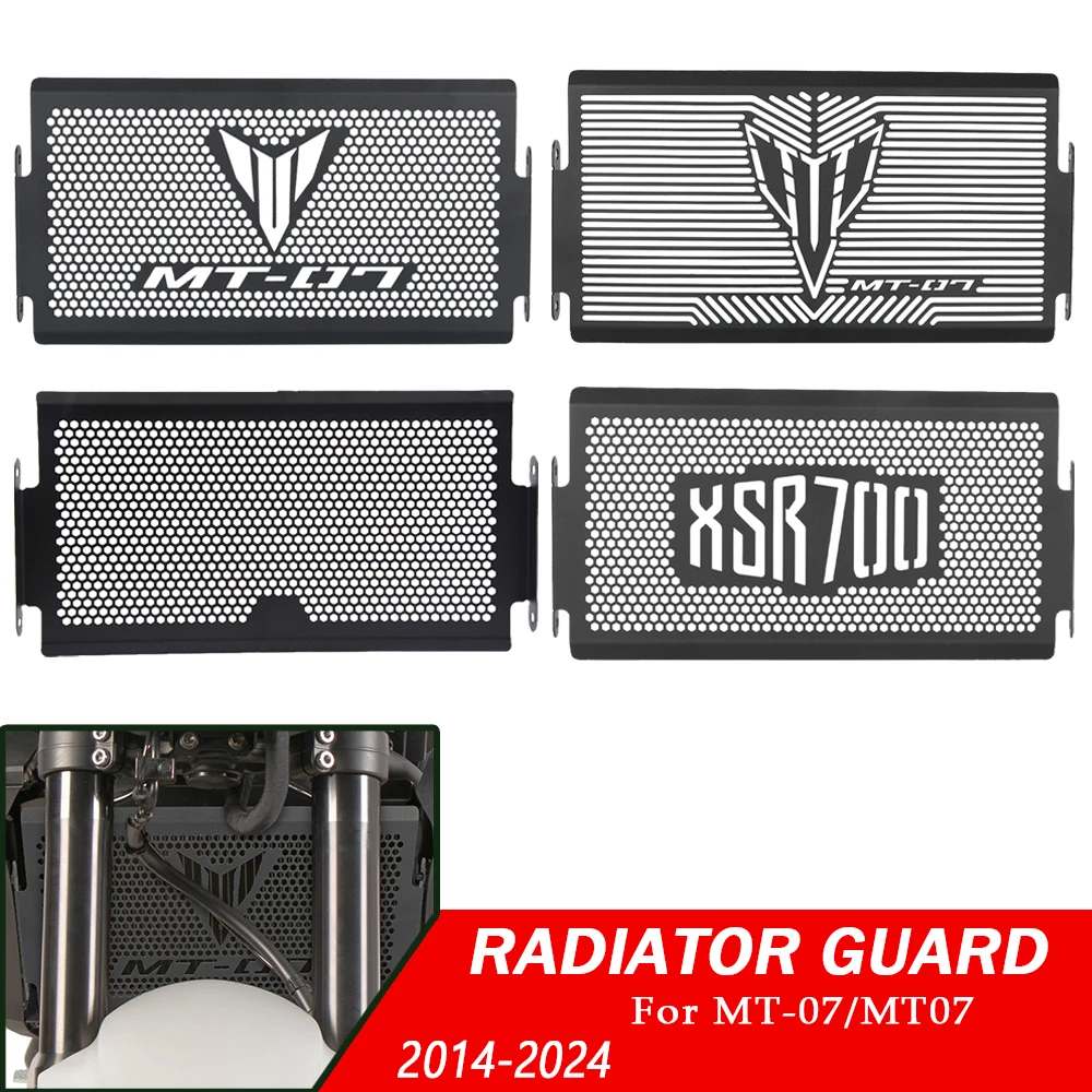 

Motorcycle Radiator Grille Cover Guard Protection MT07 2024 For YAMAHA MT 07 MT-07 FZ 07 XSR700 2013-2019 2020 2021 2022 2023