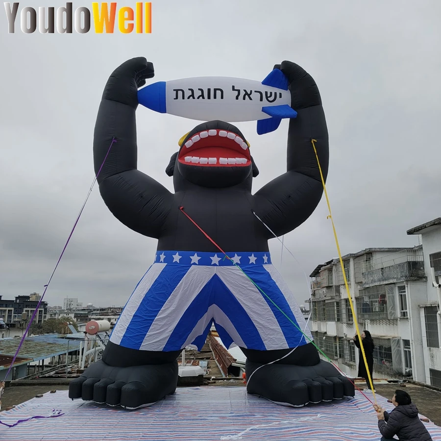 แบบจําลองสัตว์เป่าลม King Kong สามารถเช่าได้ใน Plaza Park Advertising Publication