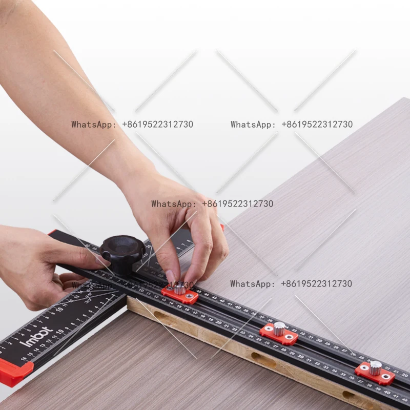 

Деревообрабатывающая линейка с регулируемой позиционирующей направляющей для сверла, ручной инструмент из алюминиевого сплава для открывания шкафов своими руками